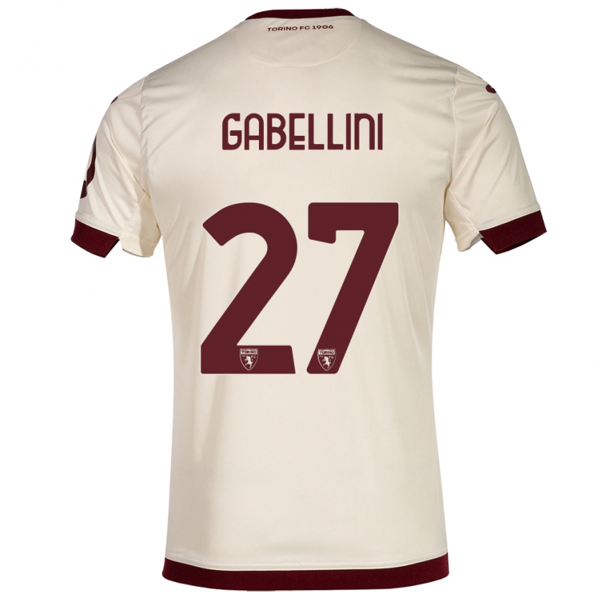 Herren Tommaso Gabellini #27 Sekt Auswärtstrikot Trikot 2023/24 T-Shirt Belgien