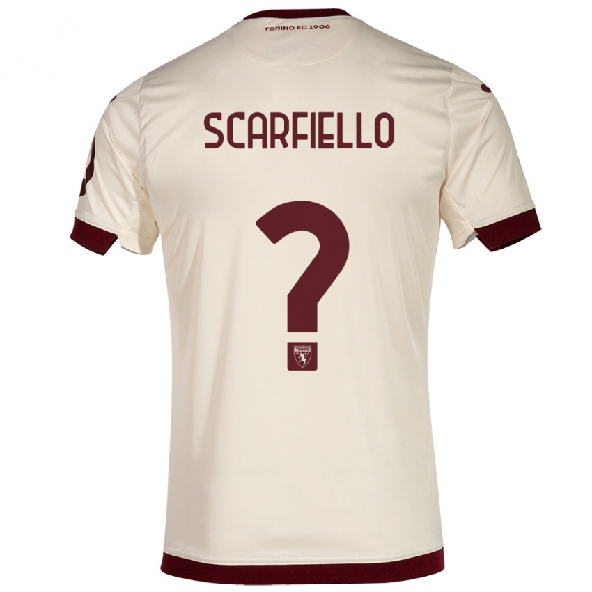 Herren Luca Scarfiello #0 Sekt Auswärtstrikot Trikot 2023/24 T-Shirt Belgien