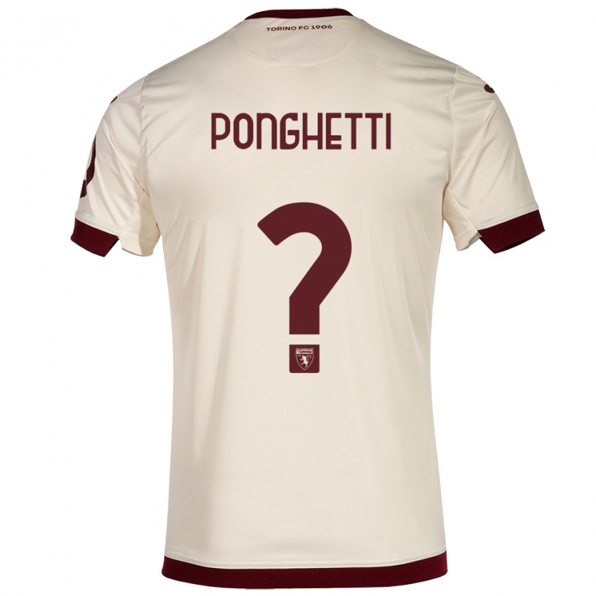 Herren Matteo Ponghetti #0 Sekt Auswärtstrikot Trikot 2023/24 T-Shirt Belgien