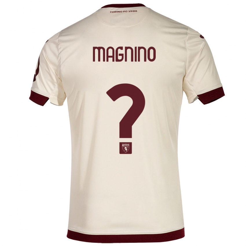 Herren Emanuele Magnino #0 Sekt Auswärtstrikot Trikot 2023/24 T-Shirt Belgien