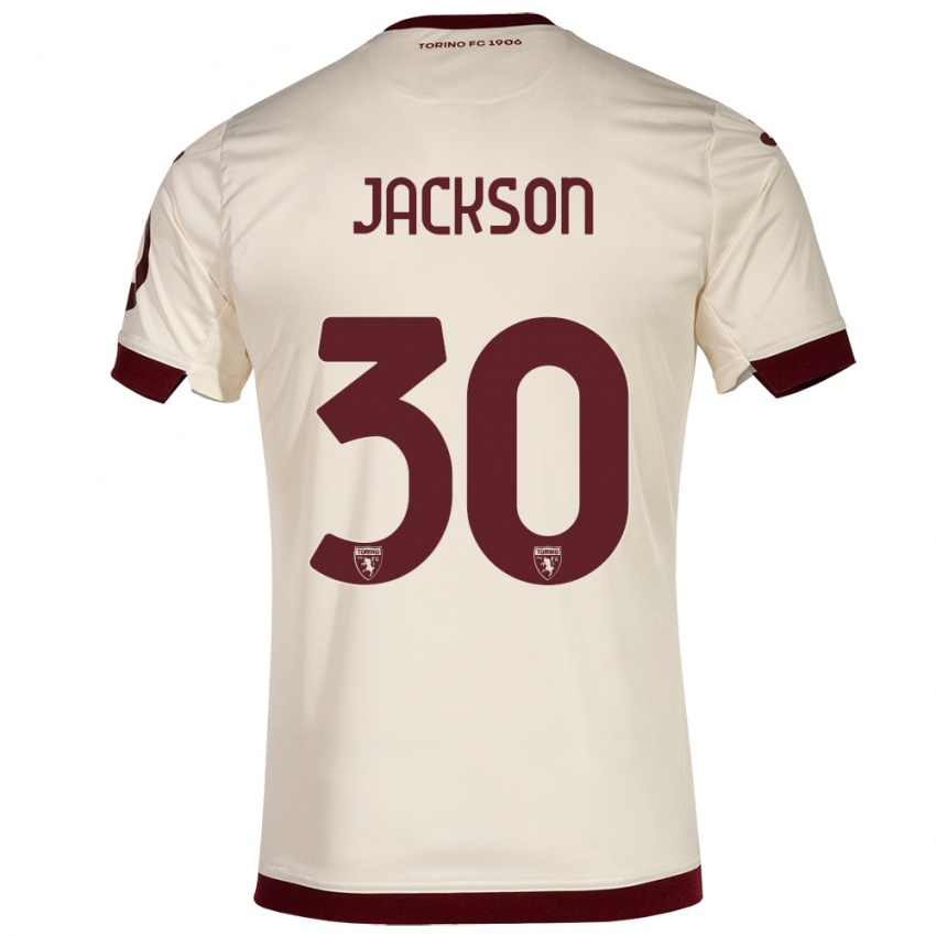 Herren Michael Jackson #30 Sekt Auswärtstrikot Trikot 2023/24 T-Shirt Belgien