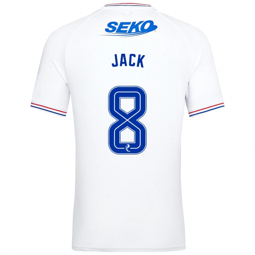 Herren Ryan Jack #8 Weiß Auswärtstrikot Trikot 2023/24 T-Shirt Belgien
