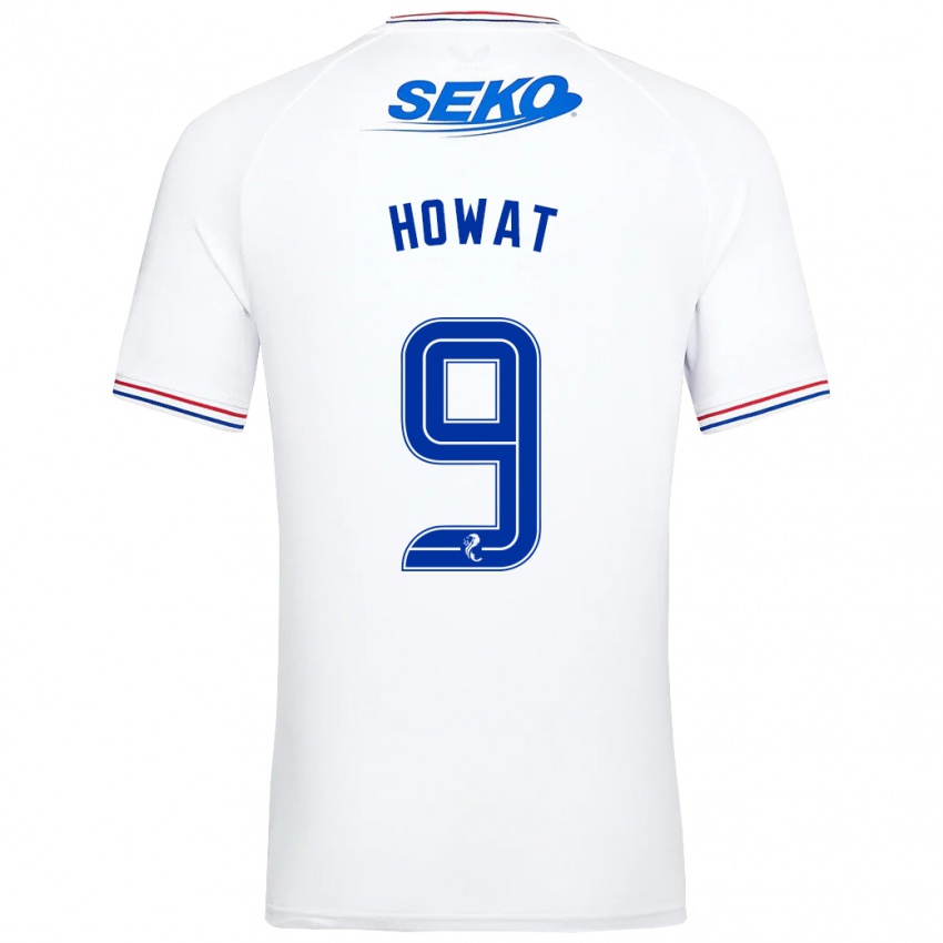 Herren Kirsty Howat #9 Weiß Auswärtstrikot Trikot 2023/24 T-Shirt Belgien