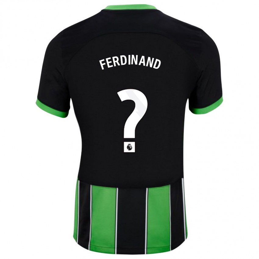 Homme Maillot Lorenz Ferdinand #0 Vert Noir Tenues Extérieur 2023/24 T-Shirt Belgique
