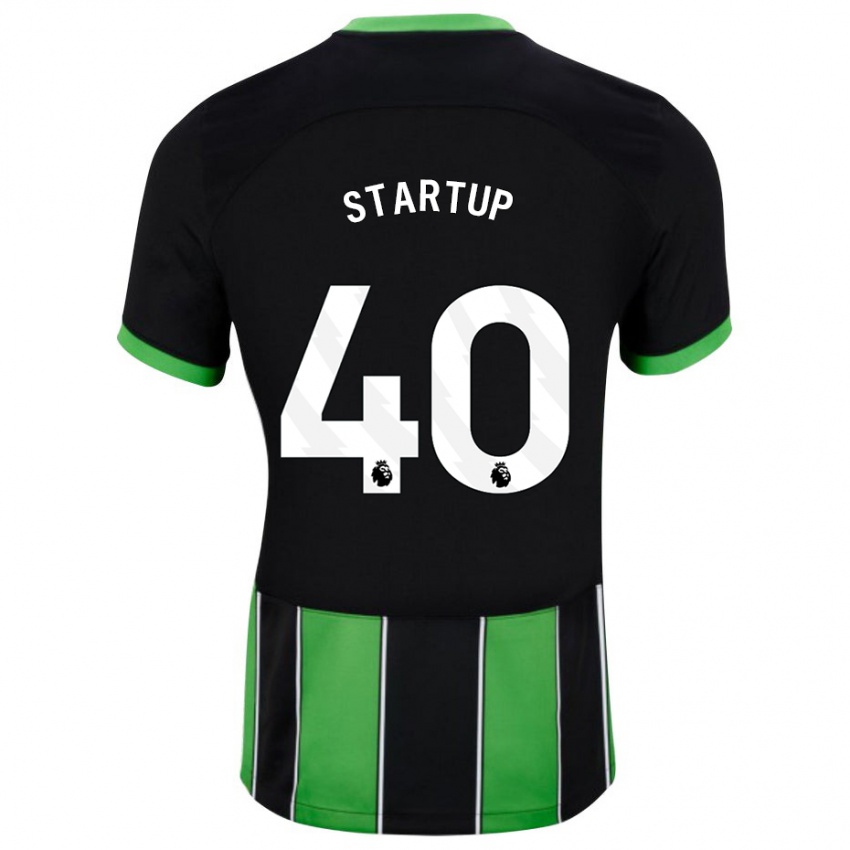 Homme Maillot Katie Startup #40 Vert Noir Tenues Extérieur 2023/24 T-Shirt Belgique