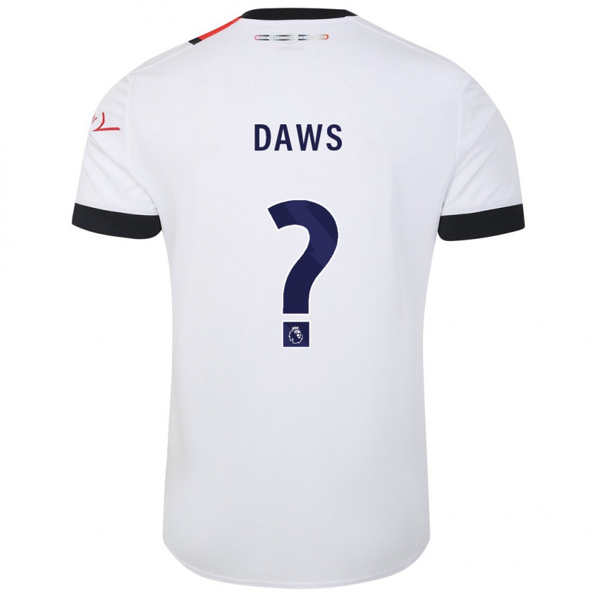 Herren Marcus Daws #0 Weiß Auswärtstrikot Trikot 2023/24 T-Shirt Belgien