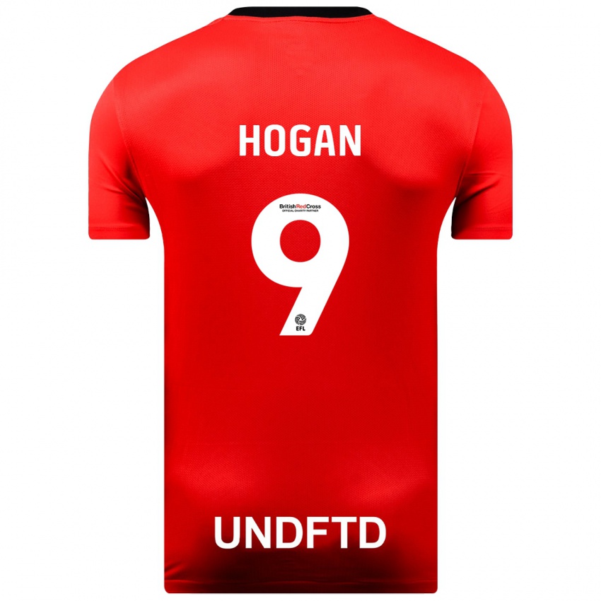 Herren Scott Hogan #9 Rot Auswärtstrikot Trikot 2023/24 T-Shirt Belgien