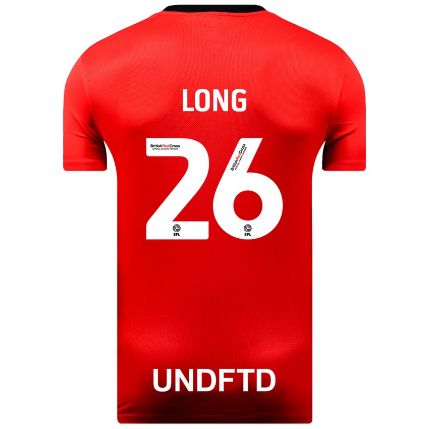 Herren Kevin Long #26 Rot Auswärtstrikot Trikot 2023/24 T-Shirt Belgien