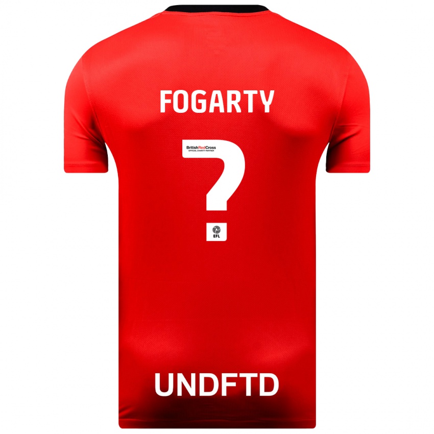 Herren Tom Fogarty #0 Rot Auswärtstrikot Trikot 2023/24 T-Shirt Belgien