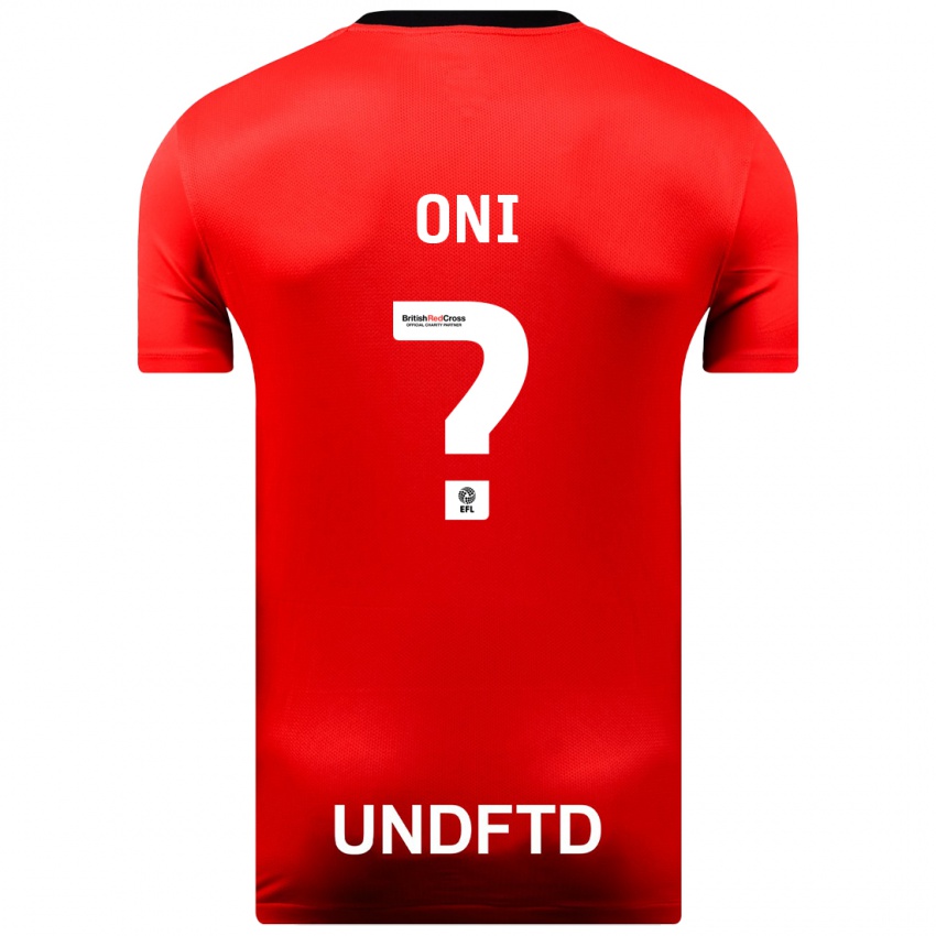 Herren Ifeoluwa Oni #0 Rot Auswärtstrikot Trikot 2023/24 T-Shirt Belgien