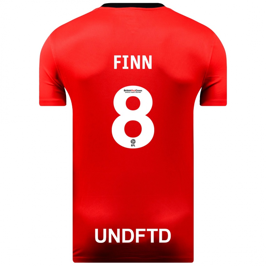 Herren Jamie Finn #8 Rot Auswärtstrikot Trikot 2023/24 T-Shirt Belgien