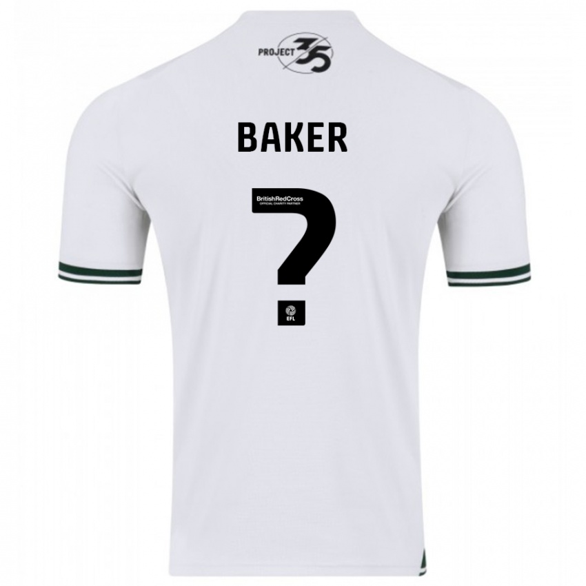Herren Zak Baker #0 Weiß Auswärtstrikot Trikot 2023/24 T-Shirt Belgien