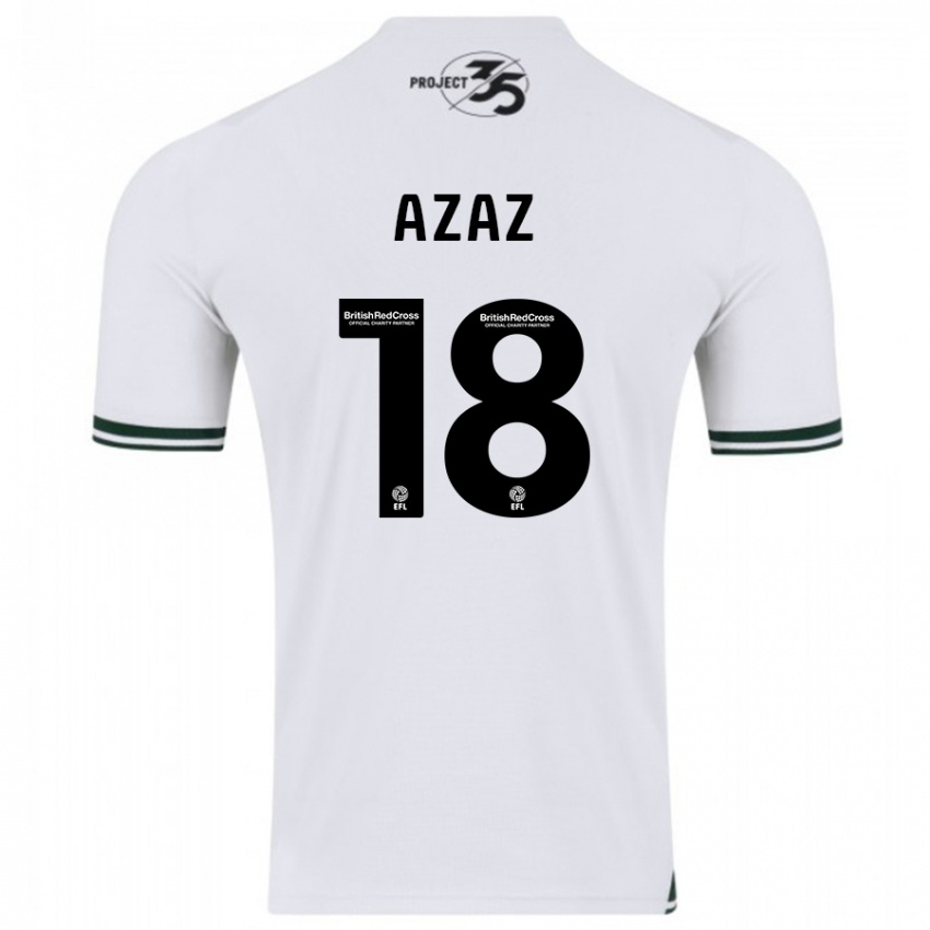 Herren Finn Azaz #18 Weiß Auswärtstrikot Trikot 2023/24 T-Shirt Belgien
