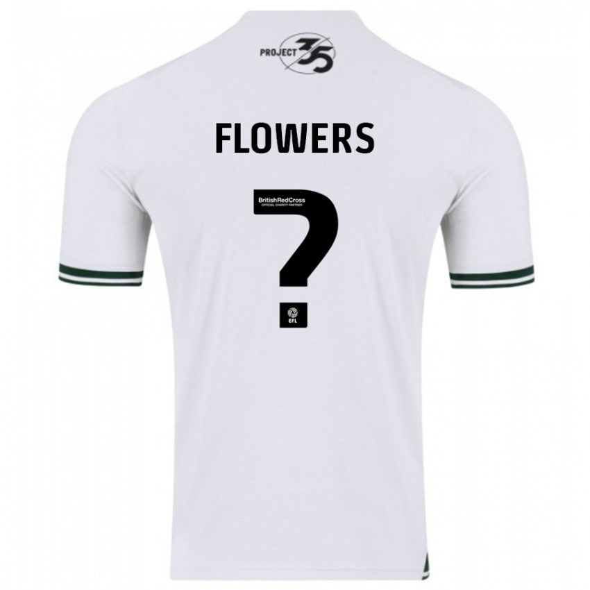Herren Lewis Flowers #0 Weiß Auswärtstrikot Trikot 2023/24 T-Shirt Belgien