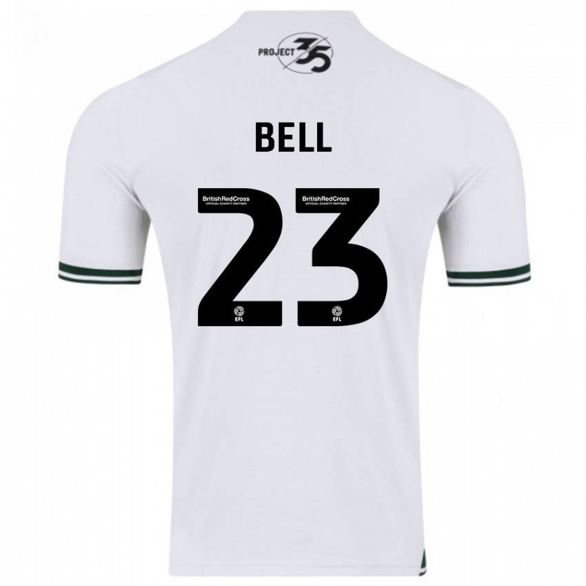 Herren Katelyn Bell #23 Weiß Auswärtstrikot Trikot 2023/24 T-Shirt Belgien