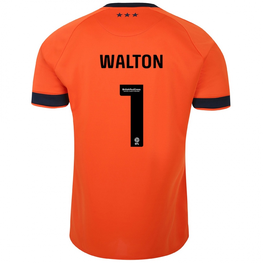Herren Christian Walton #1 Orangefarben Auswärtstrikot Trikot 2023/24 T-Shirt Belgien