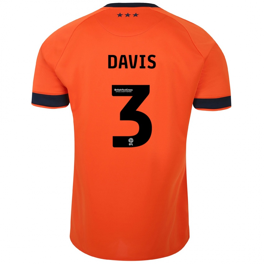 Herren Leif Davis #3 Orangefarben Auswärtstrikot Trikot 2023/24 T-Shirt Belgien