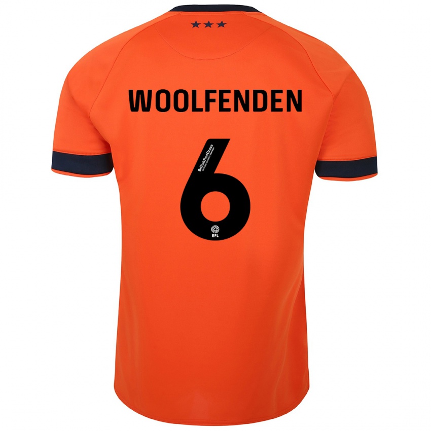 Herren Luke Woolfenden #6 Orangefarben Auswärtstrikot Trikot 2023/24 T-Shirt Belgien