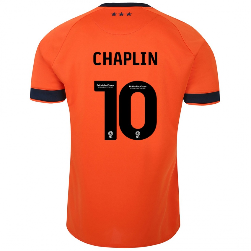 Herren Conor Chaplin #10 Orangefarben Auswärtstrikot Trikot 2023/24 T-Shirt Belgien