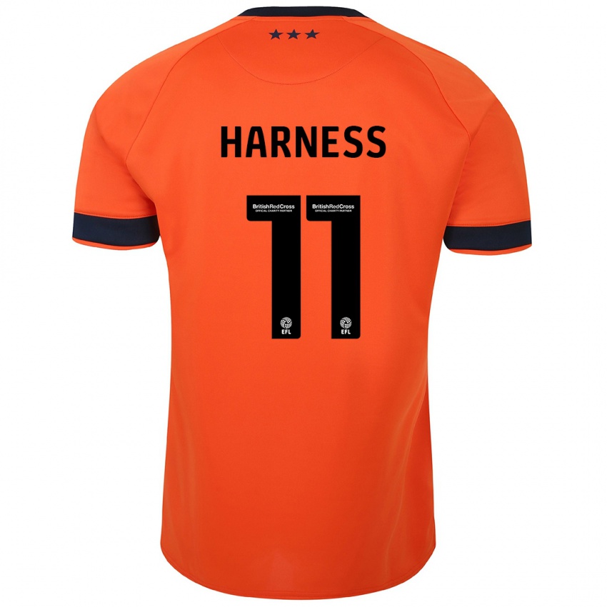 Herren Marcus Harness #11 Orangefarben Auswärtstrikot Trikot 2023/24 T-Shirt Belgien