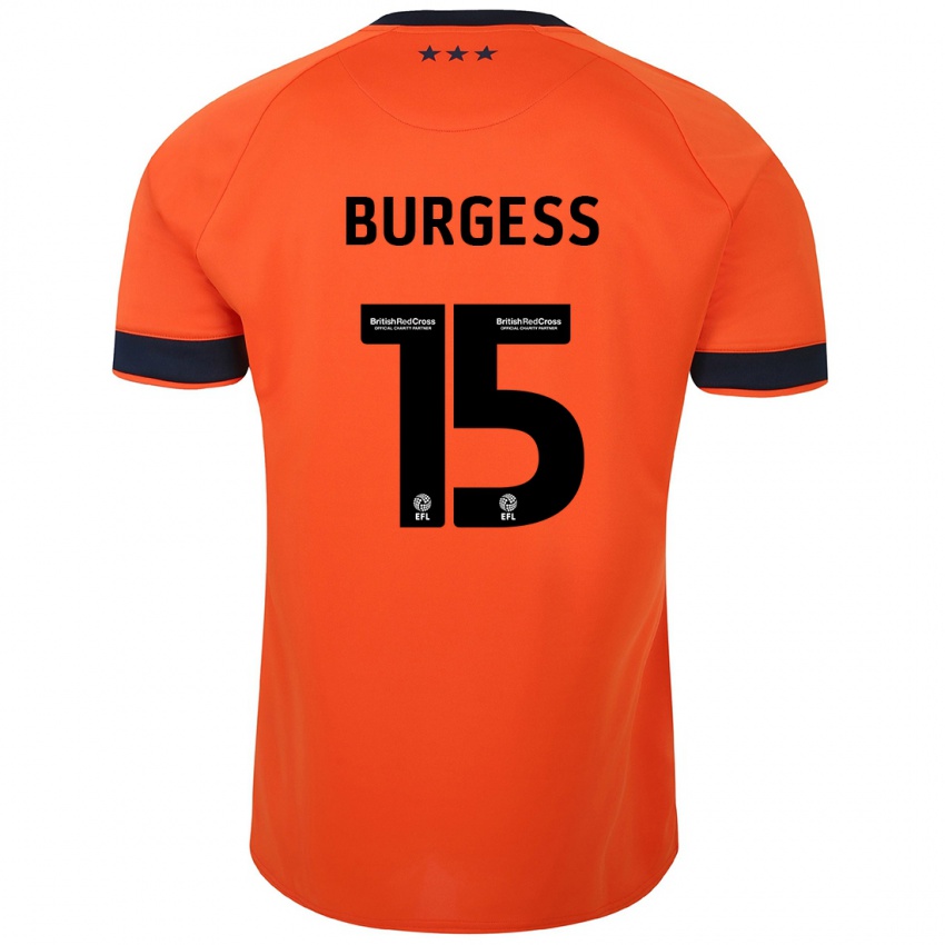 Herren Cameron Burgess #15 Orangefarben Auswärtstrikot Trikot 2023/24 T-Shirt Belgien