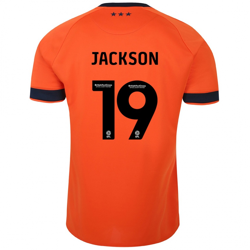 Herren Kayden Jackson #19 Orangefarben Auswärtstrikot Trikot 2023/24 T-Shirt Belgien