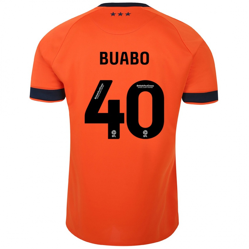 Herren Gerard Buabo #40 Orangefarben Auswärtstrikot Trikot 2023/24 T-Shirt Belgien