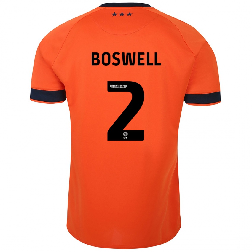 Herren Maria Boswell #2 Orangefarben Auswärtstrikot Trikot 2023/24 T-Shirt Belgien