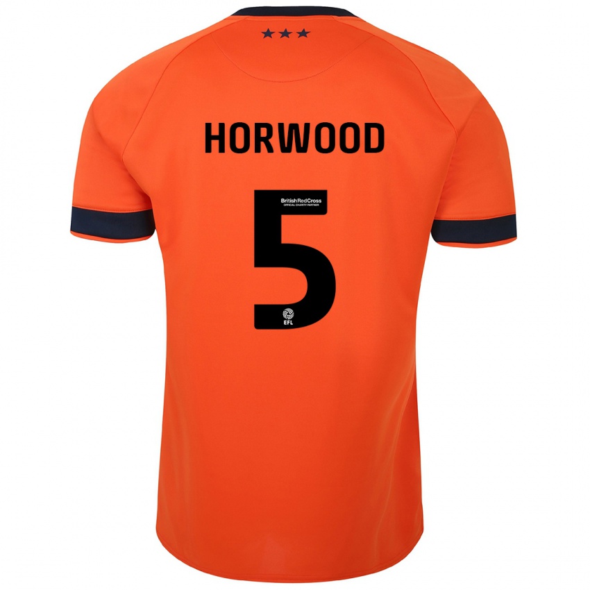 Herren Bonnie Horwood #5 Orangefarben Auswärtstrikot Trikot 2023/24 T-Shirt Belgien