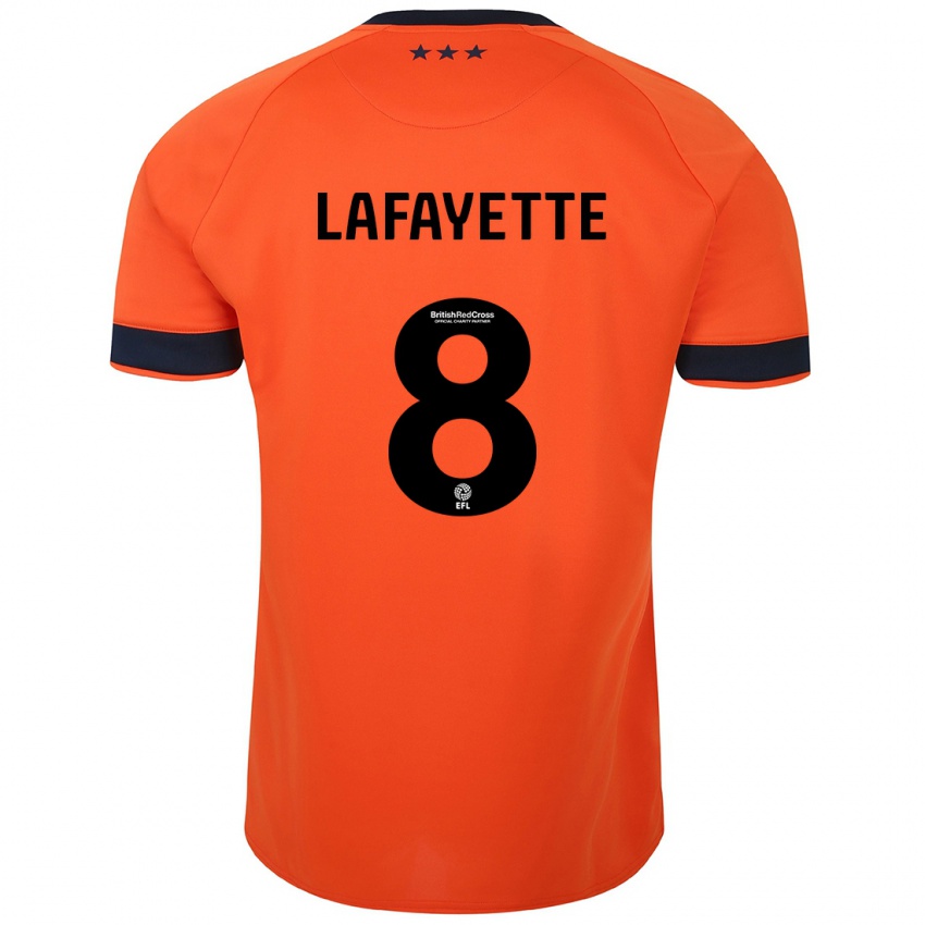 Herren Abbie Lafayette #8 Orangefarben Auswärtstrikot Trikot 2023/24 T-Shirt Belgien