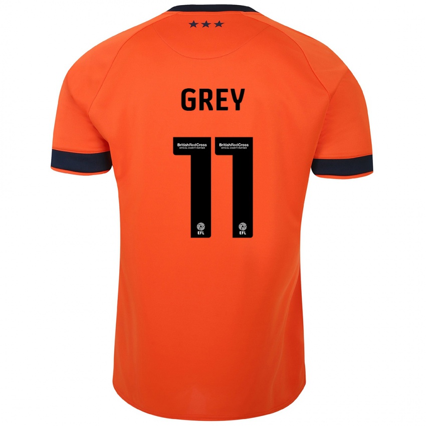 Herren Anna Grey #11 Orangefarben Auswärtstrikot Trikot 2023/24 T-Shirt Belgien