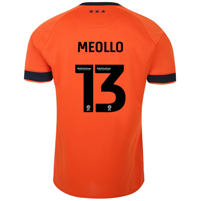 Herren Nina Meollo #13 Orangefarben Auswärtstrikot Trikot 2023/24 T-Shirt Belgien