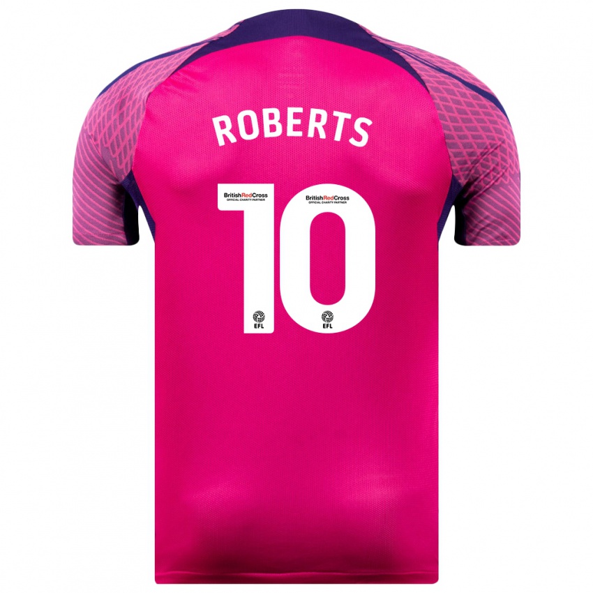Herren Patrick Roberts #10 Lila Auswärtstrikot Trikot 2023/24 T-Shirt Belgien