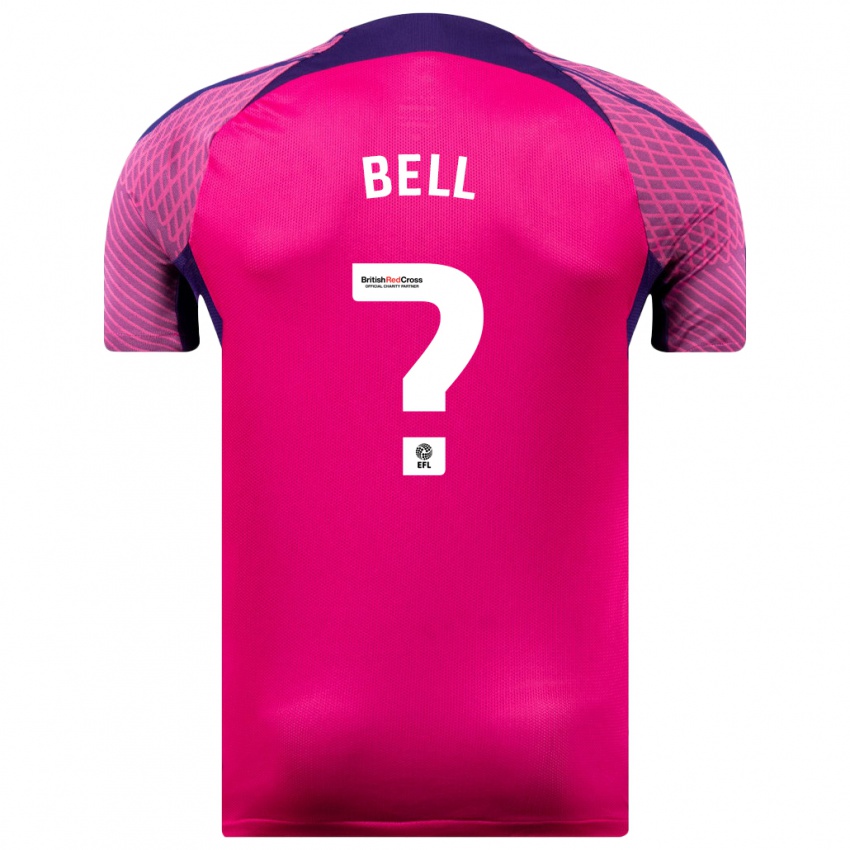 Herren Luke Bell #0 Lila Auswärtstrikot Trikot 2023/24 T-Shirt Belgien