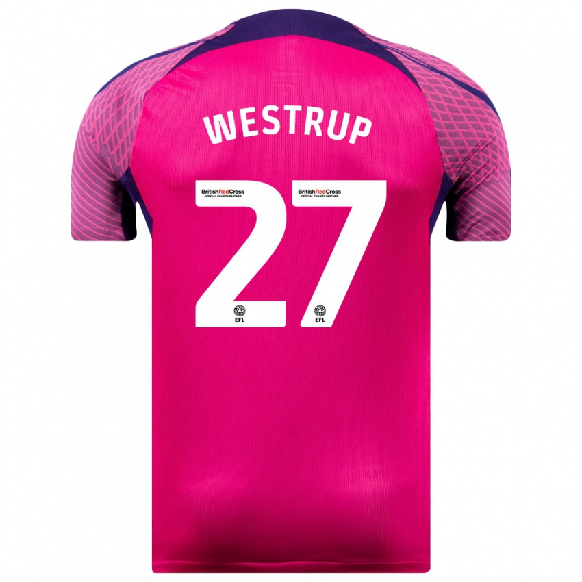 Herren Brianna Westrup #27 Lila Auswärtstrikot Trikot 2023/24 T-Shirt Belgien