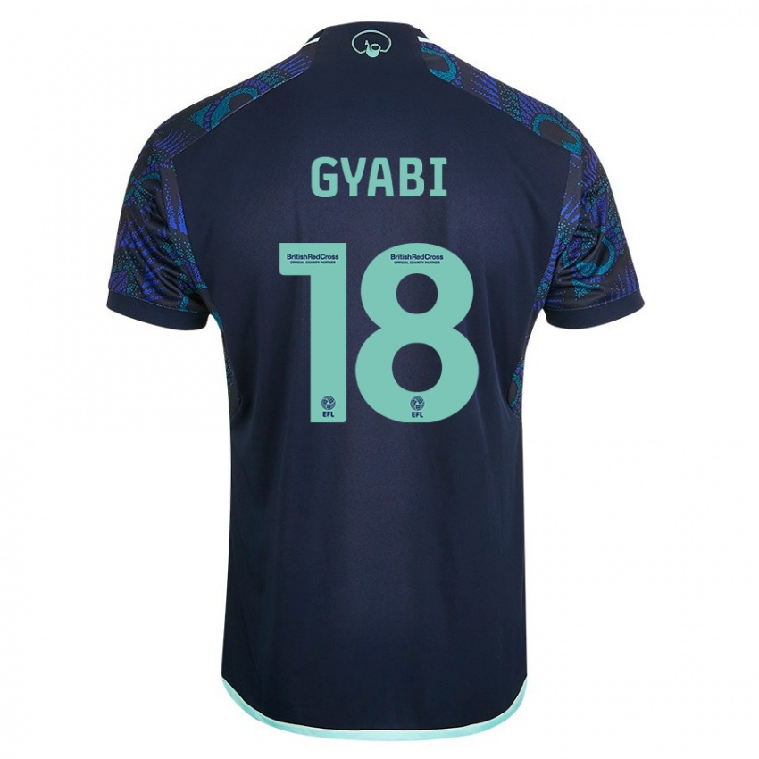 Herren Darko Gyabi #18 Blau Auswärtstrikot Trikot 2023/24 T-Shirt Belgien