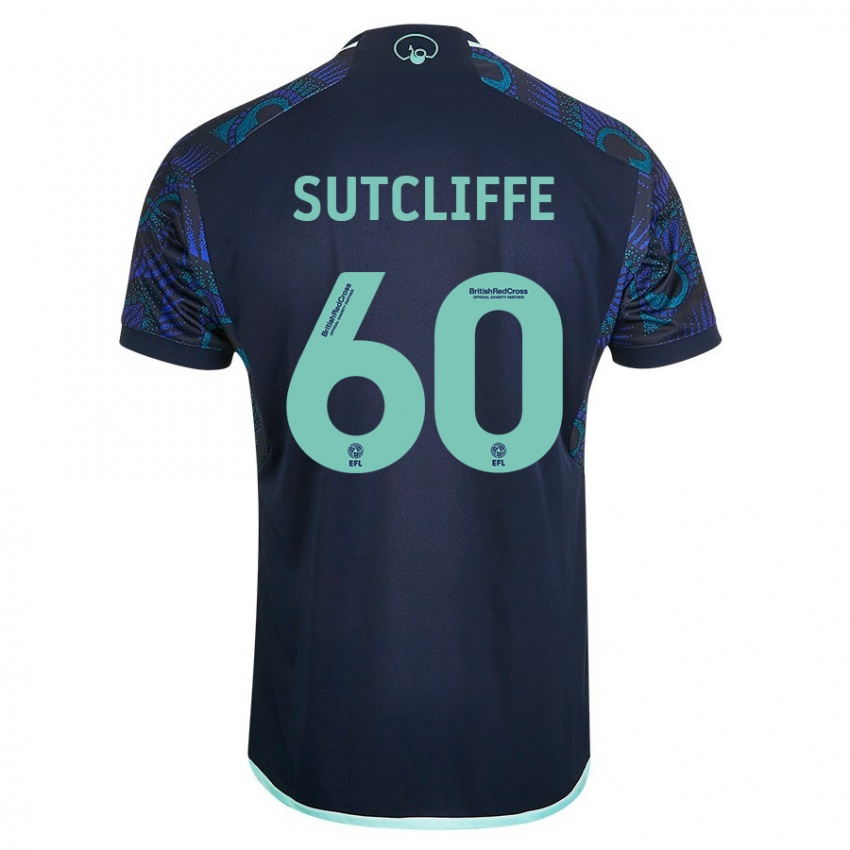 Herren Harvey Sutcliffe #60 Blau Auswärtstrikot Trikot 2023/24 T-Shirt Belgien