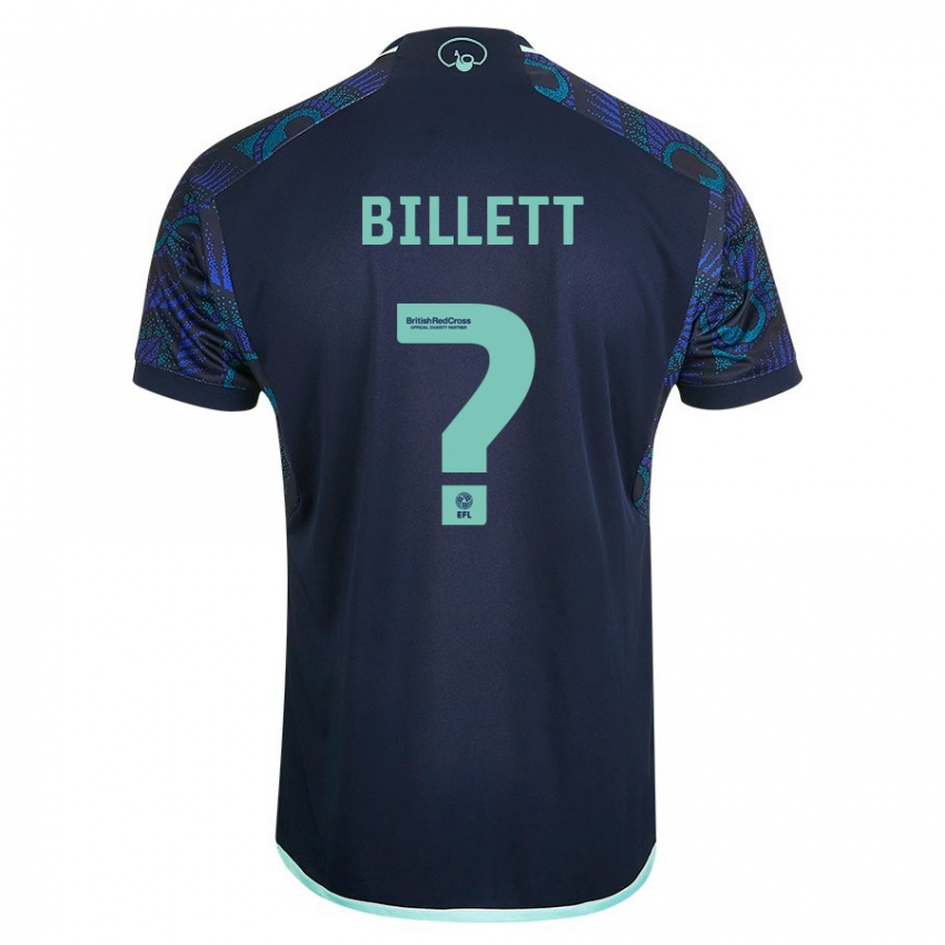 Homme Maillot Joe Billett #0 Bleu Tenues Extérieur 2023/24 T-Shirt Belgique
