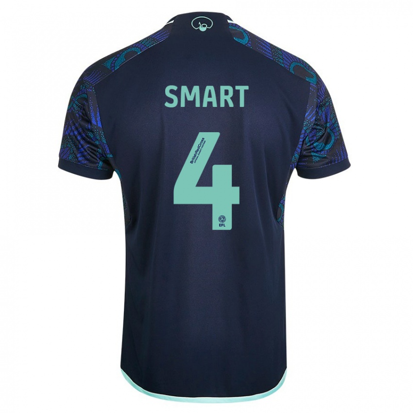 Homme Maillot Olivia Smart #4 Bleu Tenues Extérieur 2023/24 T-Shirt Belgique