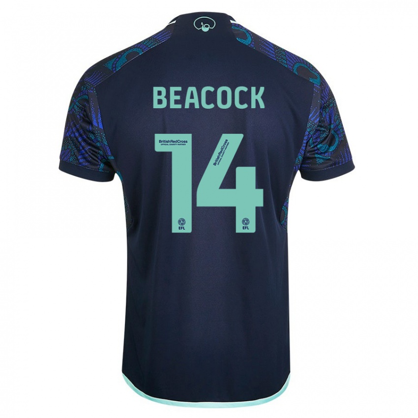 Heren Molly Beacock #14 Blauw Uitshirt Uittenue 2023/24 T-Shirt België
