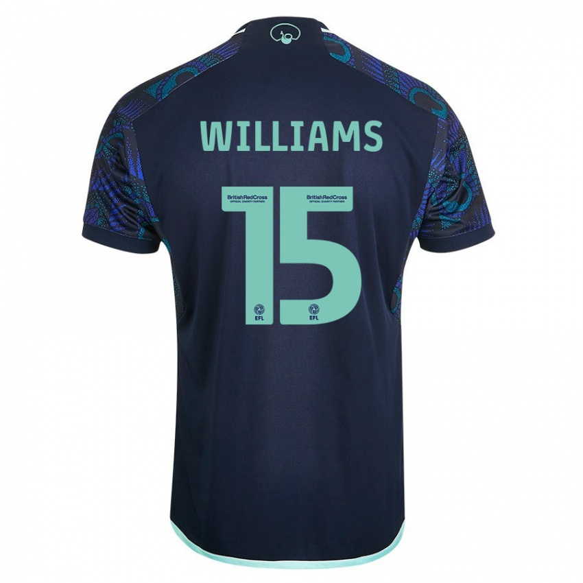 Homme Maillot Paige Williams #15 Bleu Tenues Extérieur 2023/24 T-Shirt Belgique