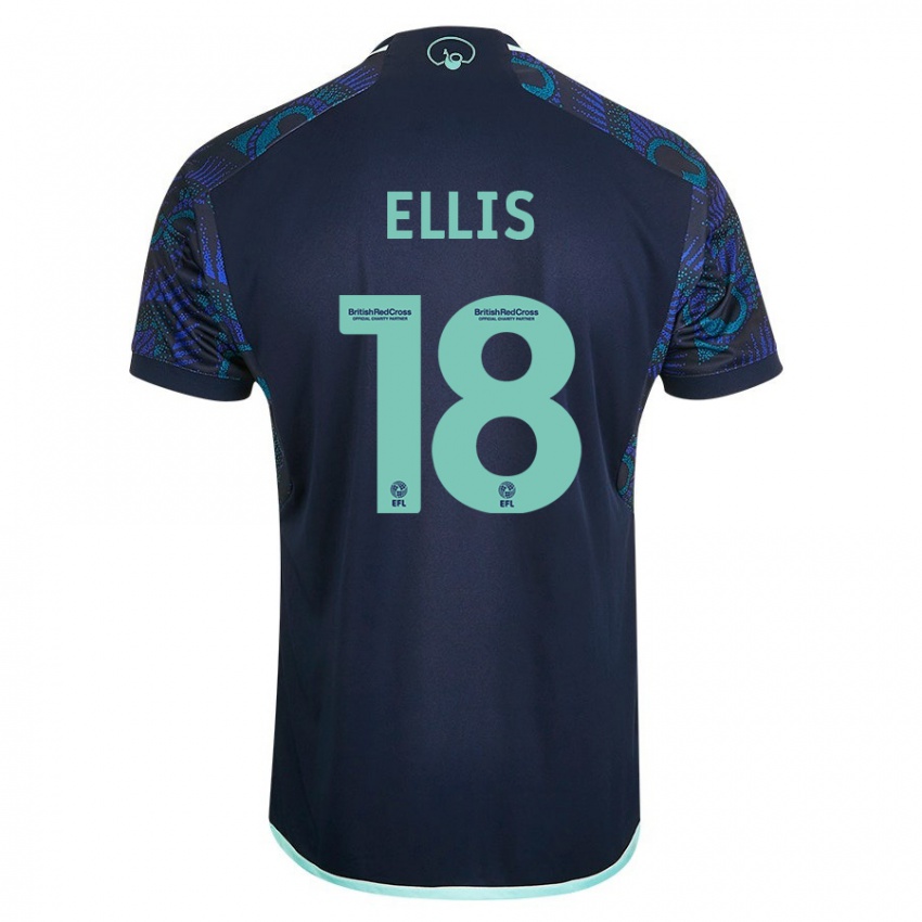 Herren Macy Ellis #18 Blau Auswärtstrikot Trikot 2023/24 T-Shirt Belgien