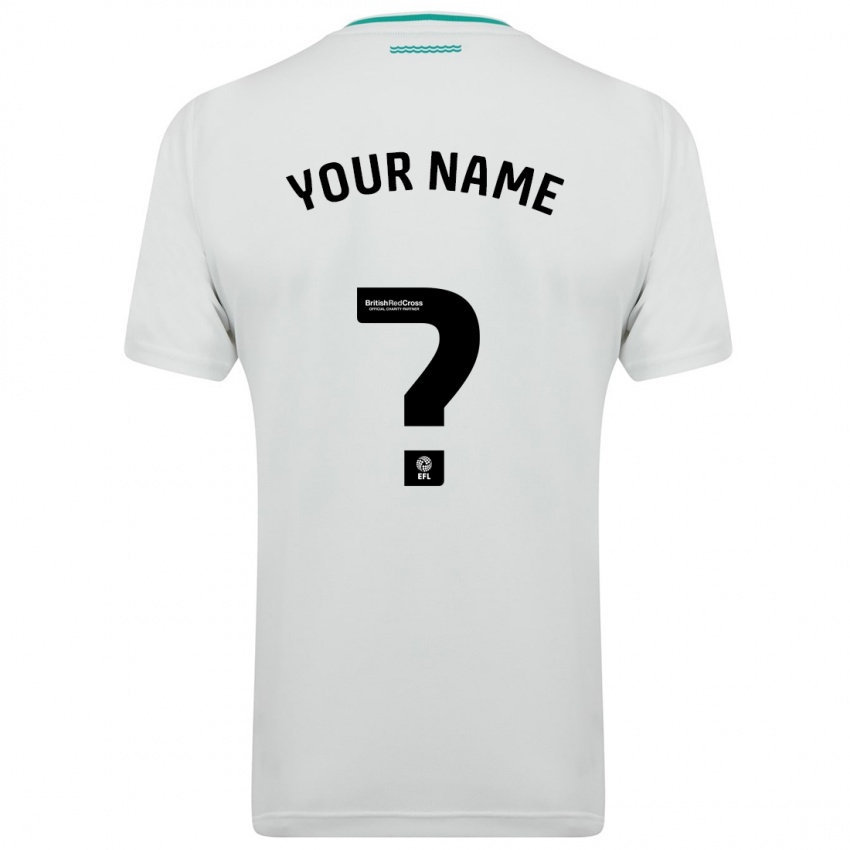 Herren Ihren Namen #0 Weiß Auswärtstrikot Trikot 2023/24 T-Shirt Belgien