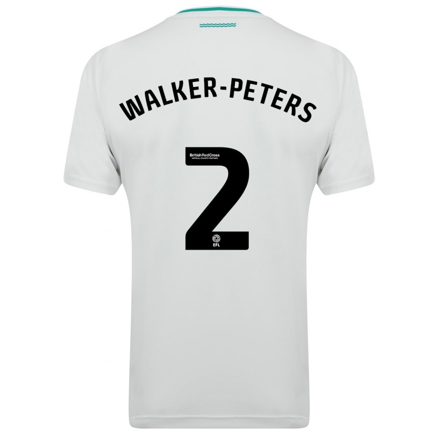 Homme Maillot Kyle Walker-Peters #2 Blanc Tenues Extérieur 2023/24 T-Shirt Belgique