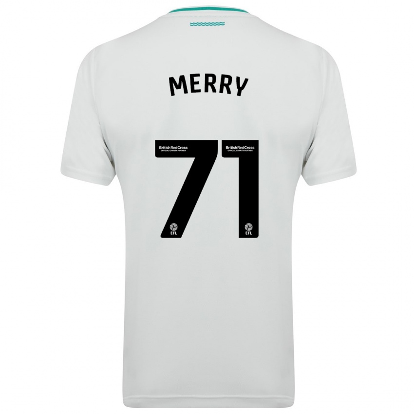 Herren Will Merry #71 Weiß Auswärtstrikot Trikot 2023/24 T-Shirt Belgien