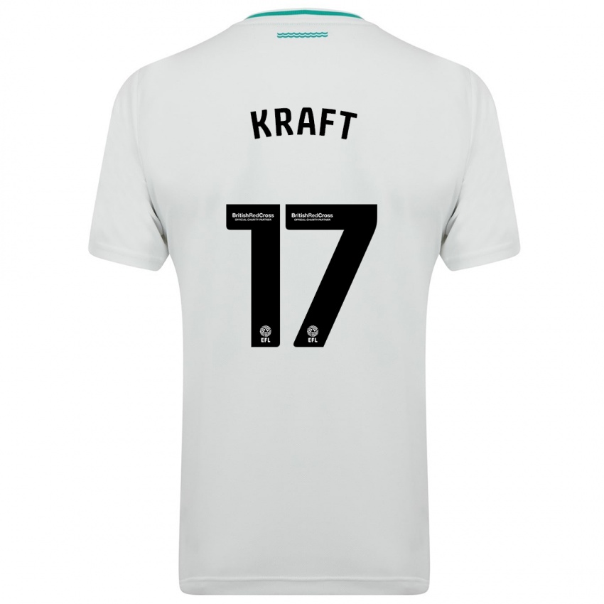 Herren Emily Kraft #17 Weiß Auswärtstrikot Trikot 2023/24 T-Shirt Belgien
