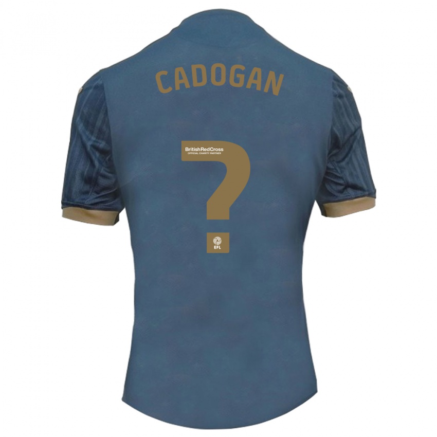 Herren Maliq Cadogan #0 Dunkles Blaugrün Auswärtstrikot Trikot 2023/24 T-Shirt Belgien