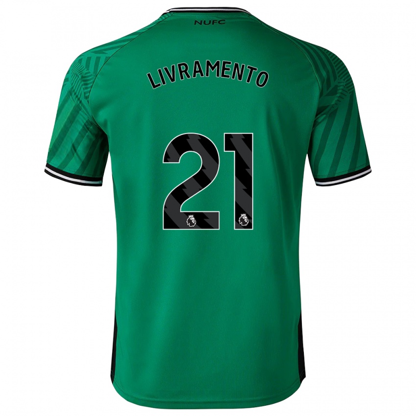 Herren Tino Livramento #21 Grün Auswärtstrikot Trikot 2023/24 T-Shirt Belgien
