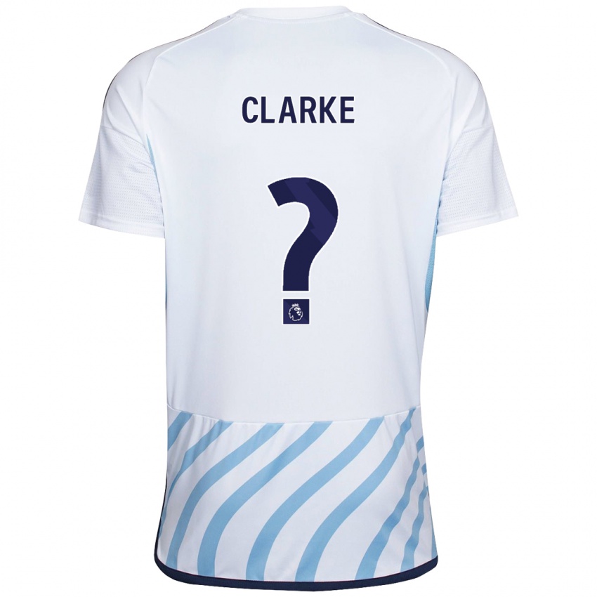 Heren Kristian Clarke #0 Wit Blauw Uitshirt Uittenue 2023/24 T-Shirt België