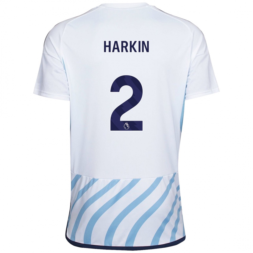 Heren Lyndsey Harkin #2 Wit Blauw Uitshirt Uittenue 2023/24 T-Shirt België